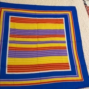 Vintage multicolor scarf 25x25”